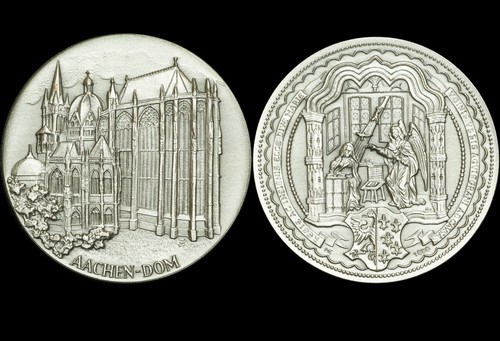 Aachen silber medaille ohne - aachen:,