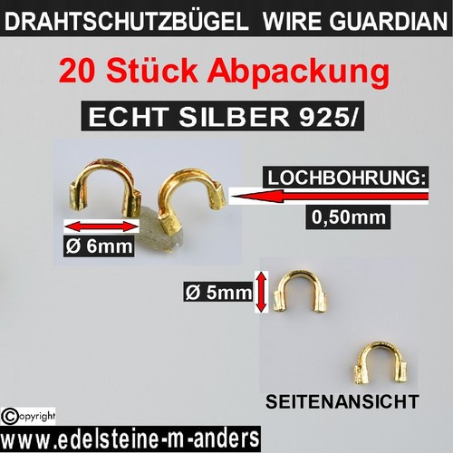 Echt silber drahtschutzbügel - echt,