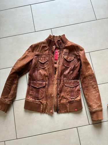 Lederjacke braun damen l - braun,