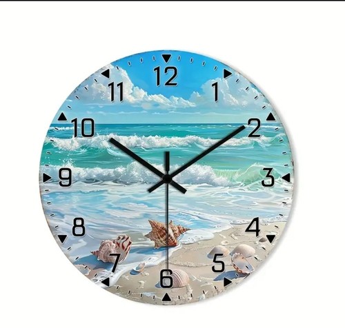 Wanduhr meer strand - wanduhr, 2d