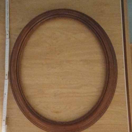 Ovaler holz bilderrahmen braun - ovaler,