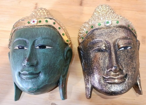 Buddha wandrelief masken 2 - buddha,
