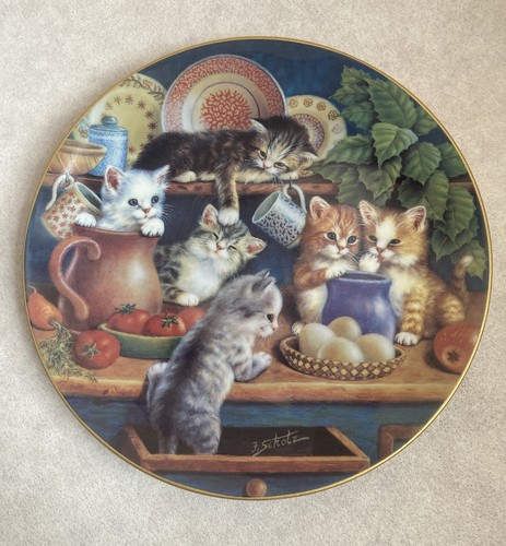 Wandteller katzen auf dem - katzen,