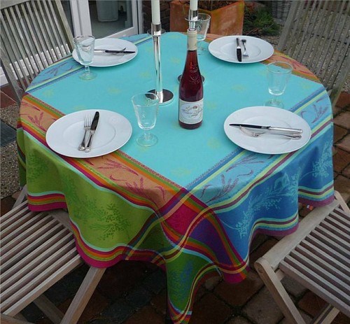 Tischdecke jacquard baumwolle - tischdecke,