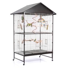 Sittichvoliere Käfig Voliere Montana Cages Villa Casa 120 Antik/Platinum