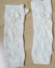 Mädchen Armstulpen Stulpen Arm Hand creme mit Lochmuster H&M