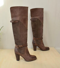 edle MoMa Echtleder High Heel Overknee Stiefel Gr. 37 Langschaftstiefel - TOP