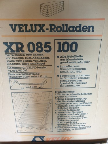 Velux dachfenster rollo - velux, außen