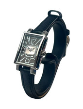 FOSSIL Uhr JR9493 Damenuhr Damen glattes Lederarmband schwarz Edelstahl Gehäuse