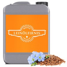 Leinölfirnis Leinöl-Firnis 1-10L Leinöl Holzöl Holzschutz Transparent Firnis⭐