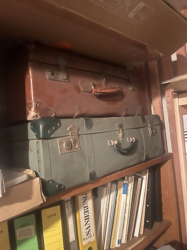 Vintage lederkoffer - vintage,