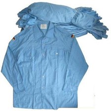 10 x Bundeswehr Diensthemd Marine Blau Uniform Hemd BW Bordhemd Flammhemmend