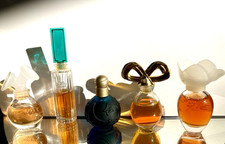 5 Miniatur Parfüm Flakons - Dekoration - Vintage 60er Jahre