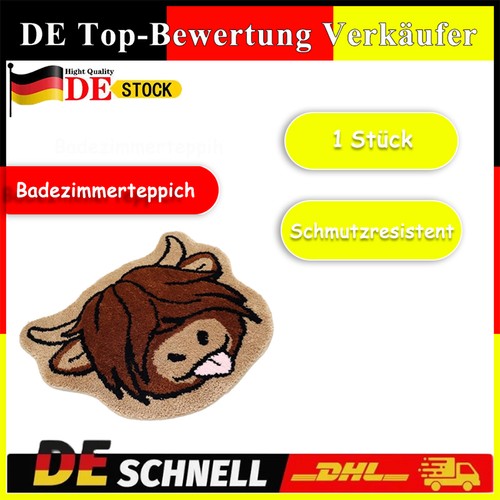 Badezimmerteppich hochland kuh - badezimmerteppich, hochland-kuh