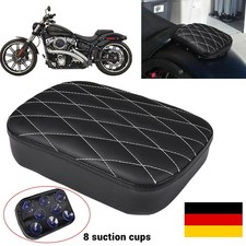 Motorrad Sozius Sitz Sitzpad mit 8 Saugnapf Für Harley Kawasaki Honda Yamaha DE
