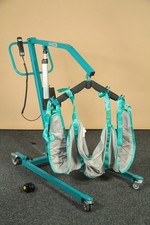 Patientenlifter AKS foldy mit NEUEN Akku´s Hebelifter mit Gurt Gr. M  #9682