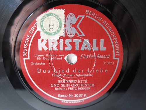 78rpm bernard ette fritz - 78rpm,