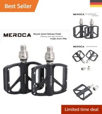 MEROCA Ultraleichte Schnellspann-Fahrradpedale, rutschfeste Aluminiumlegierun...