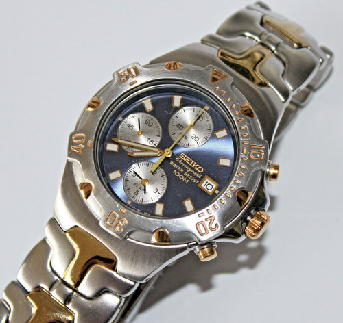 Seiko alarm chronograph 7t62 - alarm,