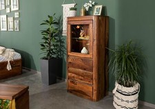 massive Vitrine moder aus