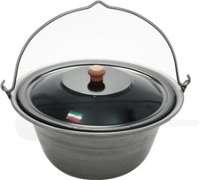 Gulaschkessel 15 Liter Eisen Feuertopf Feuerkessel Outdoor und Deckel