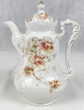 Antike seltene Jugendstil Kaffeekanne Weimar Porzellan