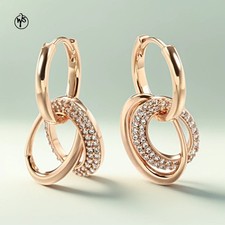 Ohrringe vergoldet rosegold - vergoldet,