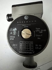 Grundfos Hermann UPS 25-60 180 Heizungspumpe Umwälzpumpe 220V voll funktionsfähi