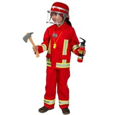 Feuerwehr Kostüm Tim für Kinder Gr. 104-152 Uniform rot Fasching
