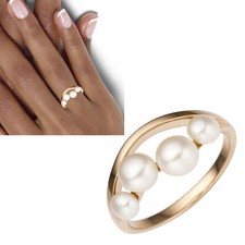 Damen Ring 585 Gold Roségold