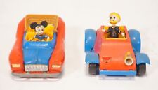 2x Politoys M. Italy Walt Disney Topolino Nonna Papera Modellautos mit Figuren