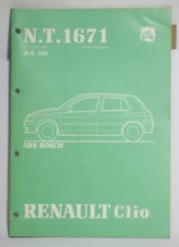 Renault Clio Handbuch MR 295, NT 1671, ABS BOSCH, 1991