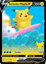Surfendes Pikachu V / Pokémon / Deutsch / Celebrations / CEL 008 / Holo