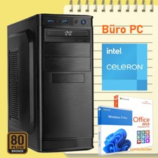 Homeoffice PC Intel Celeron G6900 32GB RAM 500GB SSD 4TB HDD Win.11 Office