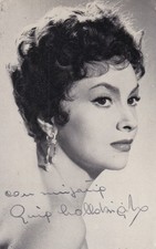 Autogramm - Gina Lollobrigida