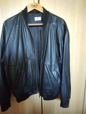 Aigner Lederjacke Schwarz Gr