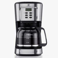 Kaffeemaschine Filter Kaffeeautomat 1,5 Liter 900 W Glaskanne Timer Touchdisplay