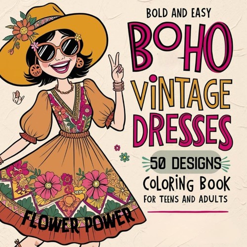 Boho vintage kleid retro - boho,