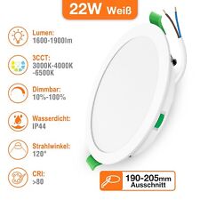 LED Einbaustrahler 55mm-205mm Dimmbar Flach Decken Einbau Spot 230V IP65 IP44 CE