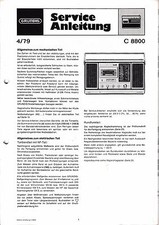 Service Manual-Anleitung für Grundig C 8800 