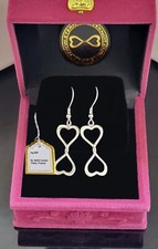 Ewiger Liebesknoten Ohrringe Symbol der ewigen Liebe in Silber 925