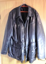 Bugatti Lederjacke Herren, Gr. 56, Schwarz