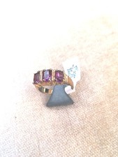 Ring mit Amethyst Gold Farben