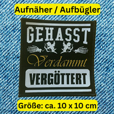 Gehasst Verdammt Vergöttert - Engel Patch / Aufnäher | Böhse Onkelz Sammlung