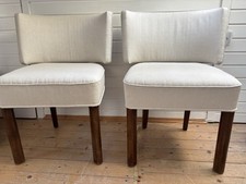 Art Déco Stuhl um 1930 elegantes Design edler Stoff Polsterstuhl -  Einzelpreis