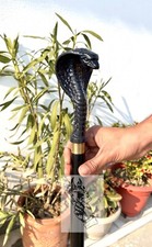 Vintage Messinggriff Holz