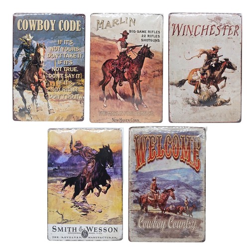 Cowboy blechschild - cowboy, 5