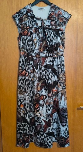Knielanges sommerkleid mit - sommerkleid,
