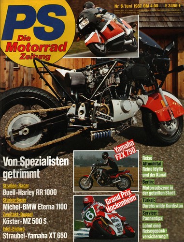 Zeitschrift motorrad 6 von - zeitschrift, ps