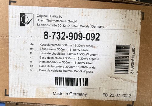 Buderus kesselunterbau 300mm - buderus,